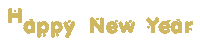 New Year Gold Sticker by Bel Diniz