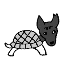 Hold On Dog Sticker