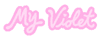 Shopmyviolet Logo Sticker by My Violet