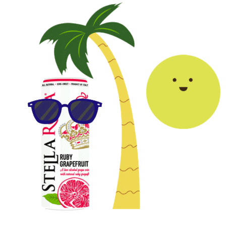 Rose Grapefruit Sticker by Stella Rosa Wines