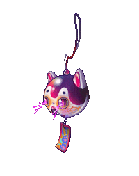 zzouiiuo tattoo 風鈴 windchime 黷刺青 Sticker