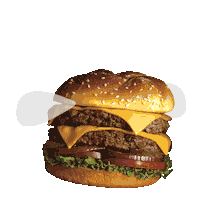 hungry fast food Sticker by Justin Gammon
