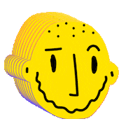 postmen funny smile face yellow Sticker