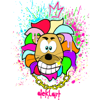 Lion Sticker by deklart