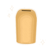 Presenttime retro yellow sparkle sparkles Sticker