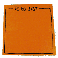 Post It To Do Sticker