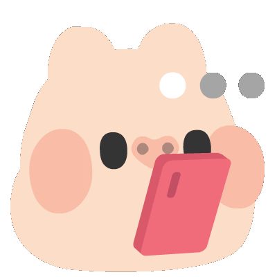 Kenjiland giphyupload kawaii reading pig Sticker