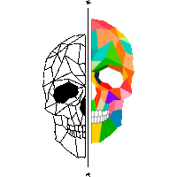 SenorMaco marketing diseno hipster calavera Sticker