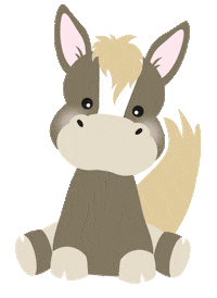 Horse Donkey Sticker by omamashop