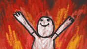 This Is Fine On Fire GIF
