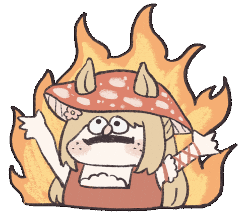 Fire Burn Sticker