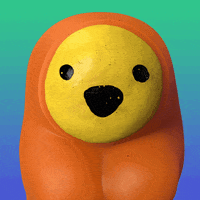yolkypalky 3d orange shake fat GIF