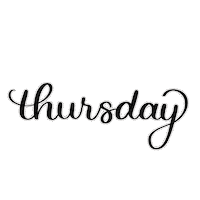 PinkPaperFox thursday handlettering donnerstag brushlettering Sticker