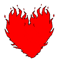 Burning Heart Love Sticker by Burning Fuel Band
