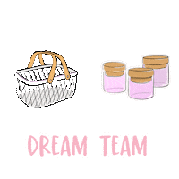 Dream Team Delivery Sticker by Pretty Little Designs