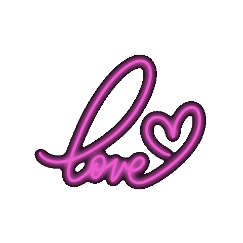 NaeLetters love neon shake glow Sticker