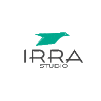 IRRA_studio logo bird fly passaro Sticker