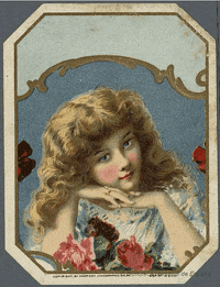 girl flowers GIF by Biblioteca Nacional de España