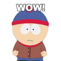 Stan Marsh Wow Sticker by South Park