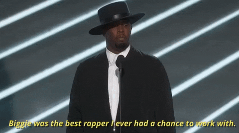 diddy biggie was the best rapper i ever had the chance to work with GIF by Billboard Music Awards