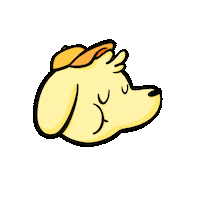 cindyyshaw dog cool yellow hat Sticker
