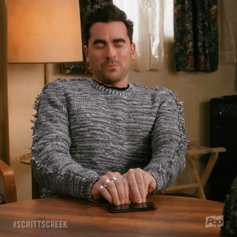 Nervous Pop Tv GIF by Schitt's Creek