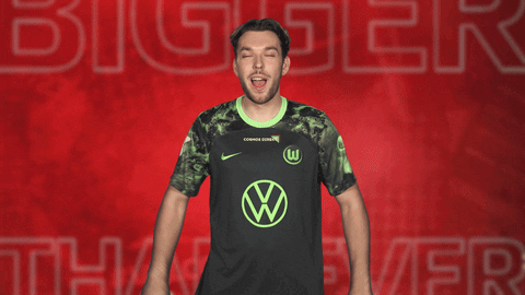 Vfl Wolfsburg Cheering GIF by Bundesliga