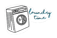 Laundry Washing Machine Sticker