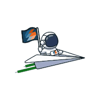 Paper Plane Sticker by SparkPoint