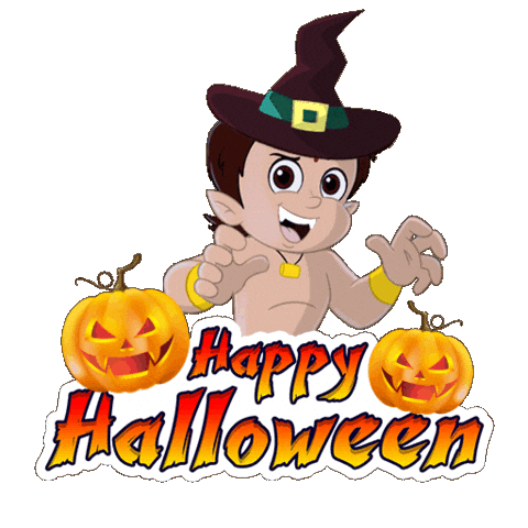 Halloween Ghost Sticker by Chhota Bheem
