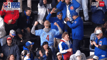 High Five Chicago Cubs GIF