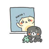 Here I Am Hello Sticker