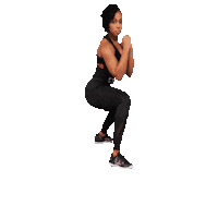 TheJRochelle strong punch squat zumba Sticker