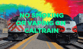 Caltrain smoking 420 vape vaping GIF
