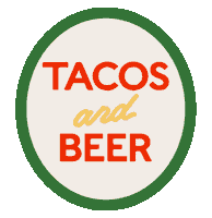 tikitacokc beer chill tacos tikitaco Sticker