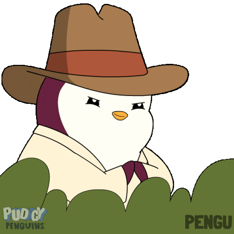 Laugh Plotting Sticker by Pudgy Penguins