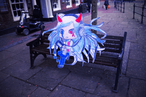 RealityParadox giphyupload music blue drawing GIF