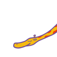 sintaasletras arte giraffe sim girafa Sticker
