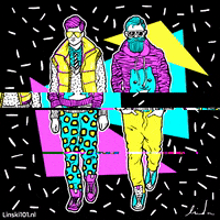 linski101 fashion pink illustration design GIF