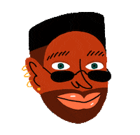 Old School Wink Sticker by Petra