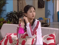 home with kids jia you er nv GIF