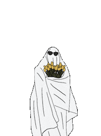jennie0119 flower ghost sunglasses gift Sticker
