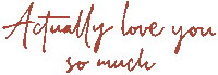 I Love You Calligraphy Sticker