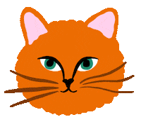 Cat Eyes Sticker by Bodil Jane