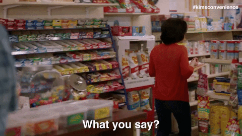 What You Say Eating GIF by Kim's Convenience