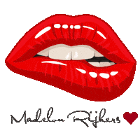 madelonrijkers lips mond lippen madelon Sticker