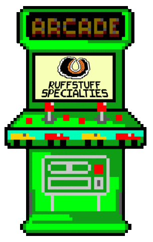 RuffStuffSpecialties game fun retro games Sticker
