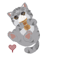 Cat Love Sticker by Kenangan Coffee