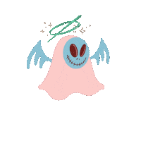 Flying Grim Reaper Sticker