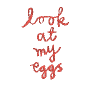 Look Eggs Sticker by E MERLIN MURRAY